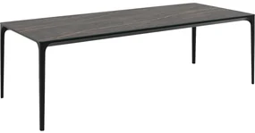 Goossens Excellent Eettafel Cipressen, Rechthoekig 200 x 100 cm met afgeronde hoeken
