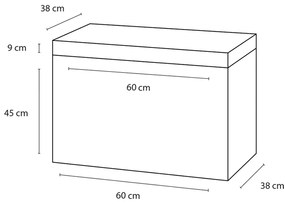 Differnz Somero badmeubelset 60cm antraciet