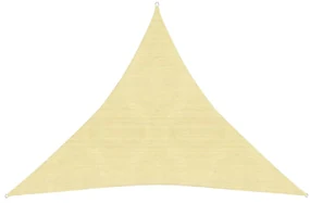 vidaXL Zonnezeil 160 g/m² 4x4x4 m HDPE beige
