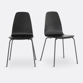 Set van 2 vintage stoelen, Faceo