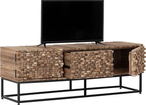 Must Living Sticks Tv-meubel Van Teak Houten Latjes - 145x40x50cm.