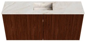 Mondiaz Joya DLux 90cm toiletmeubel ruby met wastafel faye midden 1 kraangat frappe
