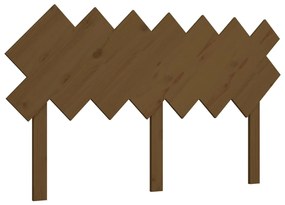 vidaXL Hoofdbord 141x3x80,5 cm massief grenenhout honingbruin