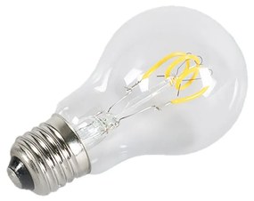 Set van 3 E27 LED gedraaide filament lampen A60 helder 3W 210 lm 2200K