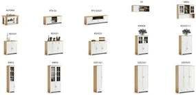 Hangplank PROVENZA D1 Steen Eik/Wit Mat - RETRO HANGPLANK