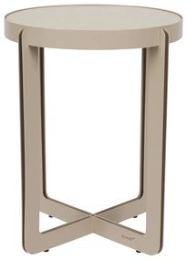Zuiver Centre Beige Design Bijzettafel Mat Beige - 42.5 X 42.5cm.