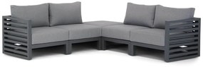 Hoek loungeset 4 personen Aluminium Grijs  Santika Furniture Santika Jaya