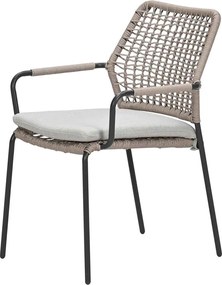 Garden Impressions Natas tuinstoel stapelbaar natural sand - 4 stuks