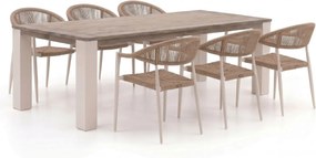 + 10% kassakorting | Diningset Manifesto  | 6 personen teakhout | Tuinset stapelbaar | 7-delig | Kees Smit Tuinmeubelen