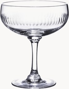 Mondgeblazen kristallen cocktailglazen Spears, 4-delig