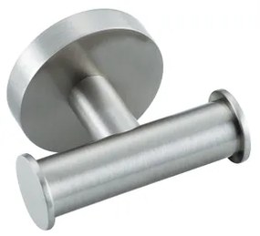 Fortifura Calvi Handdoekhaak - rond - dubbel - Geborsteld RVS PVD (RVS) Double_Towelhook_RVS