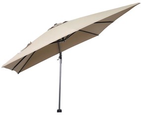 Garden Impressions Hawaii zweefparasol 300x300 cm - frame carbon black - doek taupe