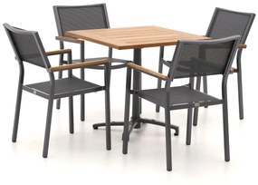Bellagio Roma/Canzo 80cm dining tuinset 5-delig stapelbaar