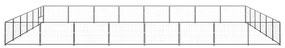 vidaXL Hondenkennel 48 m² staal zwart