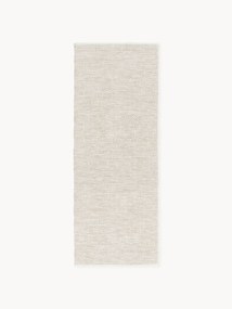Handgeweven indoor & outdoor loper Rika met vintage ruitjesmotief