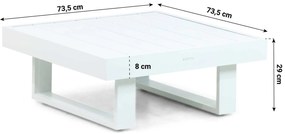 Hoek loungeset 5 personen Aluminium Wit  Lifestyle Garden Furniture Lorenzo