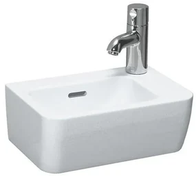 Laufen Pro A fontein 36x25x16.5cm 1 kraangat rechts met overloop keramiek wit h8169550001061