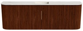 Mondiaz Joya DLux 125cm toiletmeubel ronding links/rechts ruby met wastafel faye midden zonder kraangat ostra
