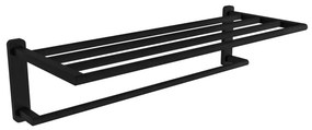 Eastbrook Asti messing handdoekenrek zwart mat