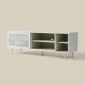 Tv-meubel Metaal Met Schuifdeuren Greige - 160x45x55cm.