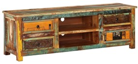 vidaXL Tv-meubel met 4 lades gerecycled hout