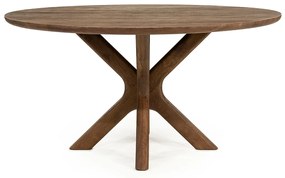 Eleonora Tycho Kruispotige Eettafel Bruin - 150 X 150cm.