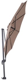 Garden Impressions Hawaii zweefparasol S Ø300 - donker grijs - taupe