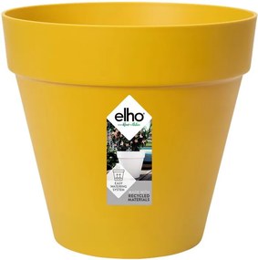 elho bloempot Loft Urban Rond 25 - Oker (Geel) - Diameter 25 x H 22 cm