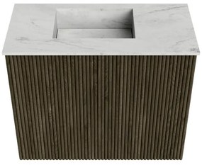 Mondiaz Joya DLux 50cm toiletmeubel shadow met wastafel faye links 1 kraangat opalo
