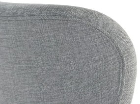 ALTEA Grijs (stof Rio 180)/poten natuur eiken – MODERNE STOEL VOOR WOONKAMER/EETKAMER/KEUKEN/KANTOOR