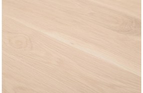 Goossens Hoektafel Luuk, hout eiken blank, modern design, 70 x 40 x 70 cm