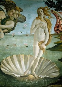 Botticelli, Sandro (Alessandro di Mariano di Vanni Filipepi) - Kunstdruk De geboorte van Venus, (30 x 40 cm)