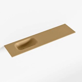 Mondiaz EDEN Fontein - 90x23x0.9cm - wasbak Links - zonder kraangaten - voor toiletmeubel - Solid surface - Oro F50117Oro
