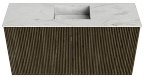 Mondiaz Joya DLux 80cm toiletmeubel shadow met wastafel faye midden zonder kraangat opalo
