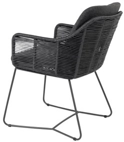 Belmond antraciet/Privada 240x107 - Ovale tuinset - 7-delig