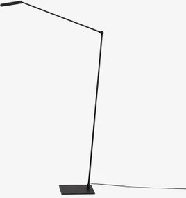 Valtyn Led Vloerlamp Van Metaal Zwart - Sklum