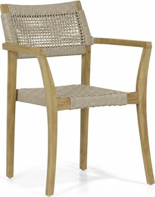 Tuinstoel stapelbaar Rope Taupe-naturel-bruin Lifestyle Garden Furniture Dallas