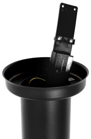 Moderne buitenlamp paal zwart 110 cm IP44 - Rox