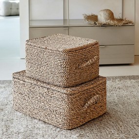 Rechthoekige geweven mand van waterhyacint, LIAN