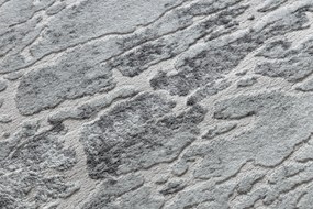Tapijt MEFE modern  Rond ,  6182 Beton - Structureel,  twee poolhoogte , grijskleuring