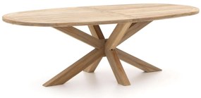 + 15% kassakorting | Tuin eettafel ROUGH | Ovaal  | Tuintafel Teakhout | 240x120cm | 6 personen | Kees Smit Tuinmeubelen