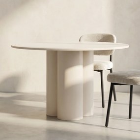 Design Eettafel Beige - 110 X 110cm.