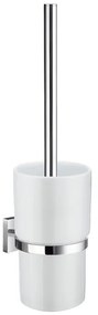 Smedbo House Toiletborstelhouder - open - wandmodel - chroom/porselein RK333P