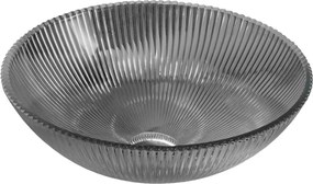 Mexen Zuri glazen opbouw waskom 39 x 39 cm, zwart - 24193970