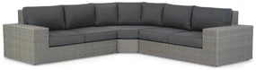 Hoek loungeset 5 personen Wicker Grijs Garden Collections Oxford
