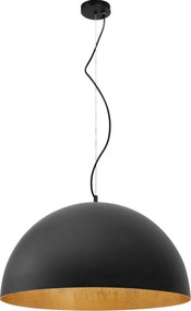 Plafondlamp Hangend Metalen Kom Zwart 50cm APP379-1CP