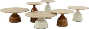 4 Seasons Outdoor June loungetafel caramel met rond blad Ø 60 cm SALE Loungetafel   beige weerbestendig