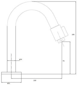 Best Design Ore RVS toiletkraan 1/2"