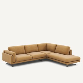 Hoekbank in fluweel linnen, César