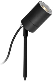 LED Pin Tuinspot Zwart met lichtsensor LED